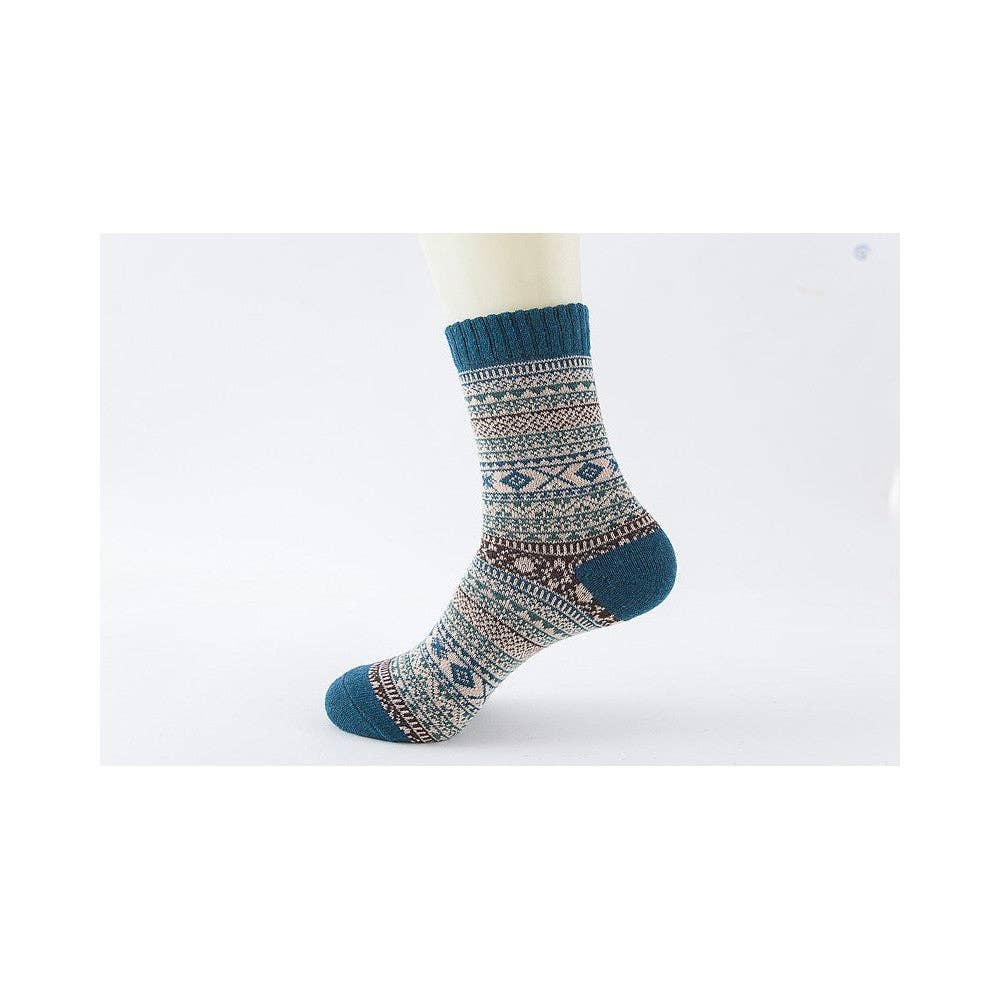Retro Style Cushioned Socks