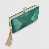 Vintage Tassel Rhinestone Ring Clutch