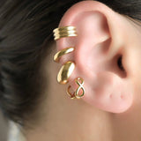 Stainless Steel Ear Cuffs - Sterling Silver Bold Ear Cuffs