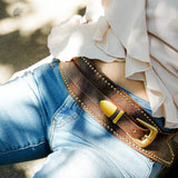 Studded Western Wrap Belt