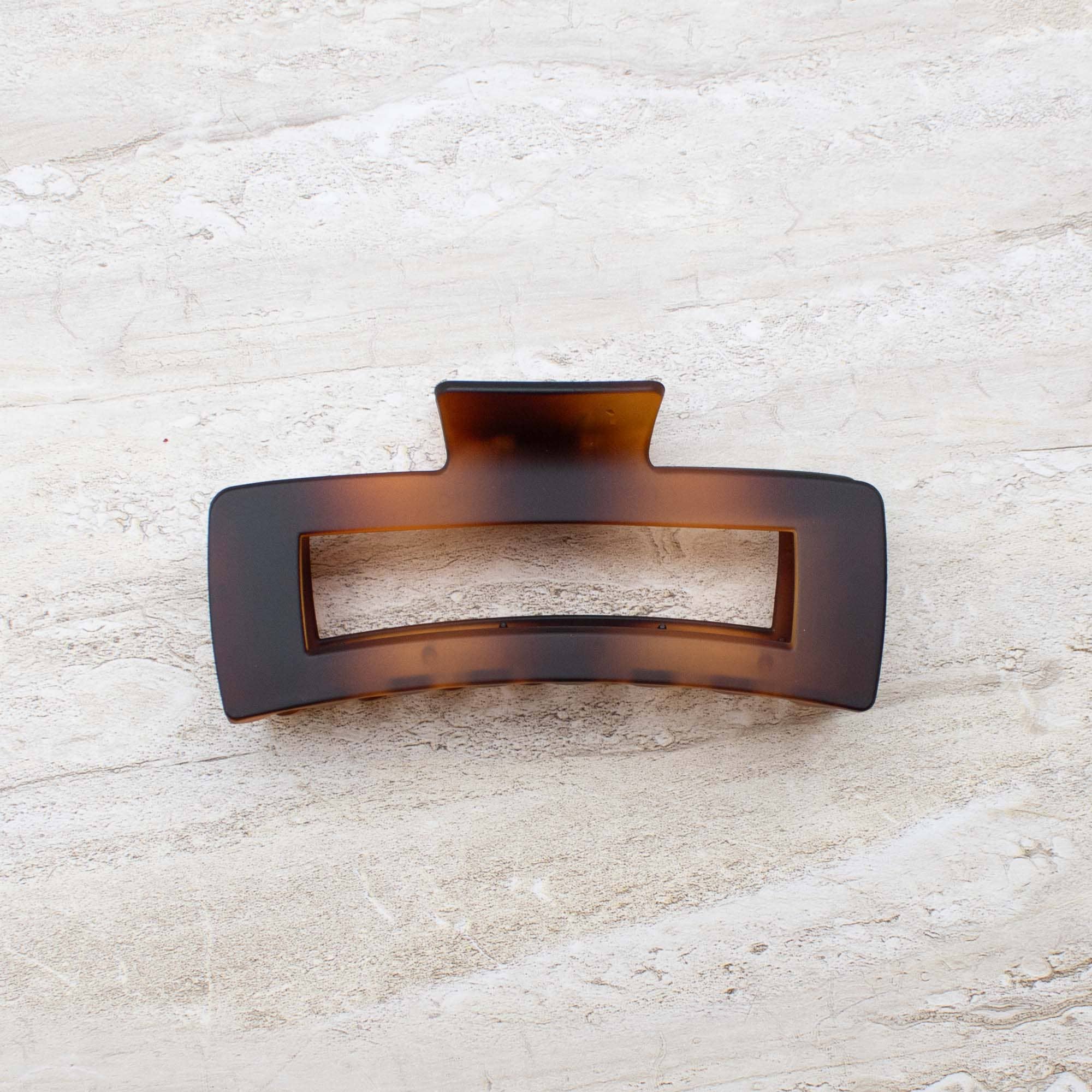 Jumbo Size 5 Inch Solid Long Square  Hair Clip