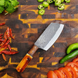 Handmade Carbon Steel Cleaver for Kitchen & Outdoor use by Titan International Knives TC-038