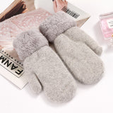 Plush Faux Fur Mittens