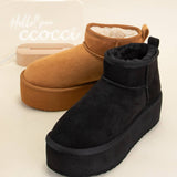 Benji Mini Ankle Platform Fur Lined Boot