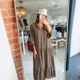 Floral Print Boho Maxi Dress