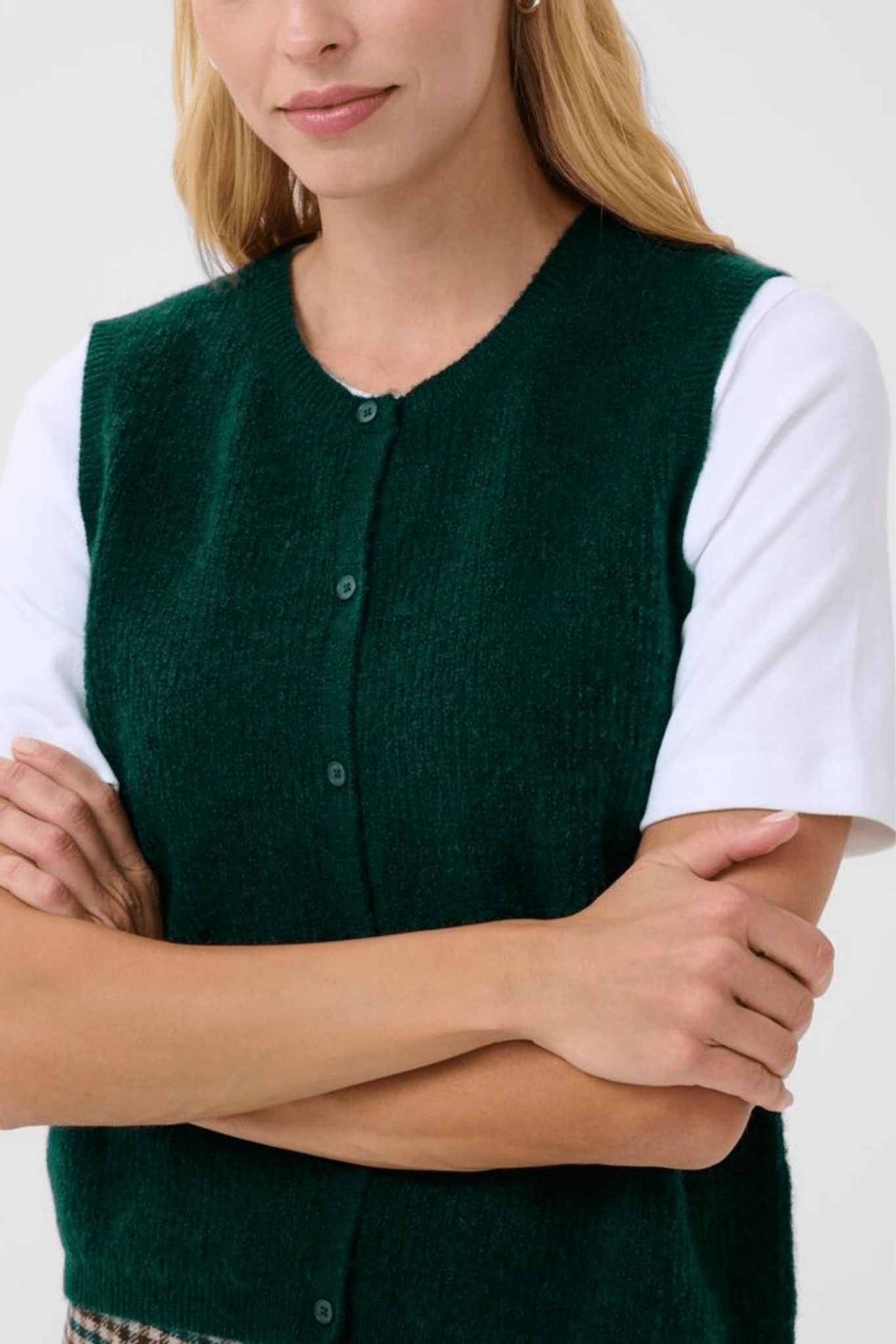Pimira Sweater Vest - Fir Green