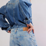 Deep Trance Dropped Boyfriend Jeans