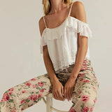 Deep Trance Printed Jeans - Floral