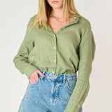 Long Sleeve Button Up Blouse