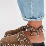 Cayatana Studded Mule - Taupe Suede