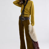 Walk The Line Cord Bootcut - Leaf Green