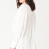 Flowy Button Up Satin Blouse