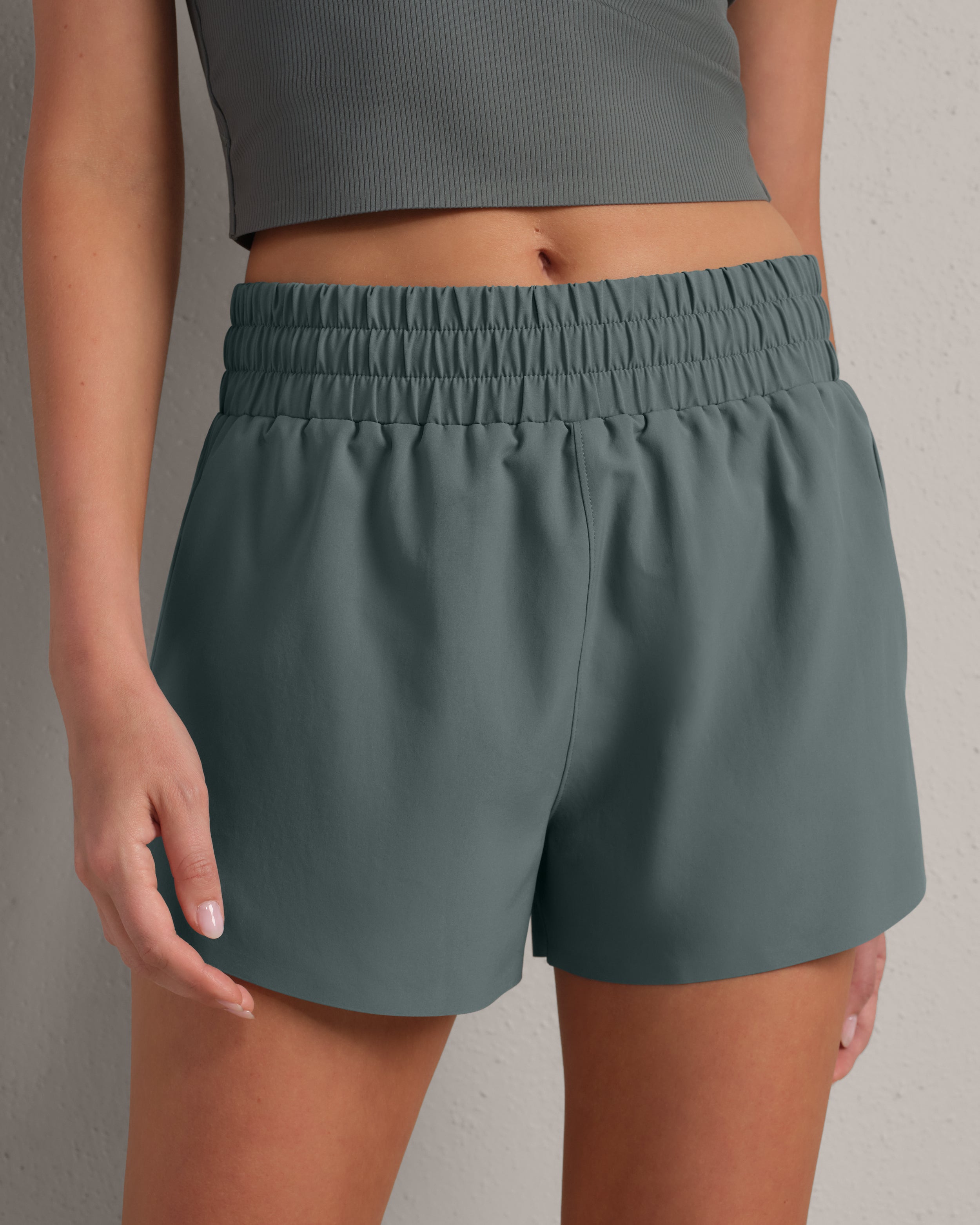 Mirage Lined Shorts - Green Smoke