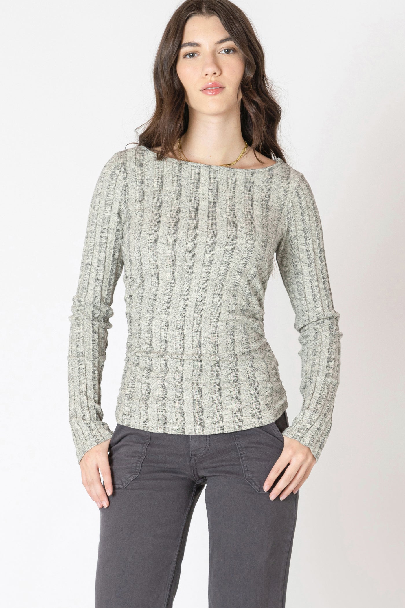 Long Sleeve Ribbed Sweater