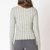 Long Sleeve Ribbed Sweater
