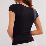 Clean Lines Sunfade Baby Tee - Black