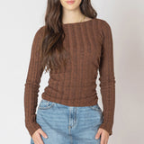 Long Sleeve Ribbed Sweater