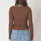 Long Sleeve Ribbed Sweater