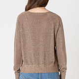 Raglan Lurex Sweater - Taupe Shimmer