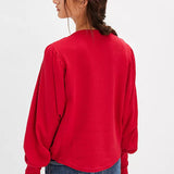We The Free Quinn Knit Top - Ruby Red