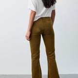 Walk The Line Cord Bootcut - Leaf Green