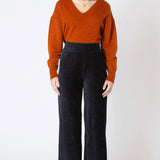 Wide Leg Corduroy Trousers
