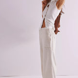Pants Breezy Denim Pull On-