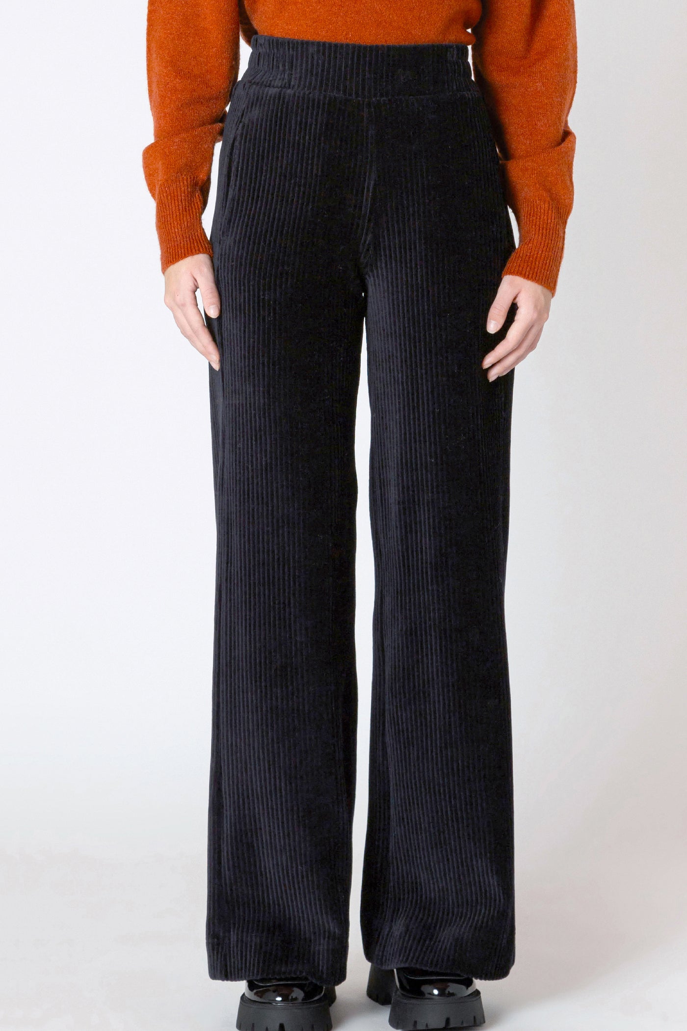 Wide Leg Corduroy Trousers