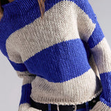 Opal Rugby Stripe Sweater - Cobalt Combo