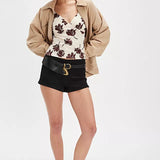 Susie Printed Top - Bittersweet Combo