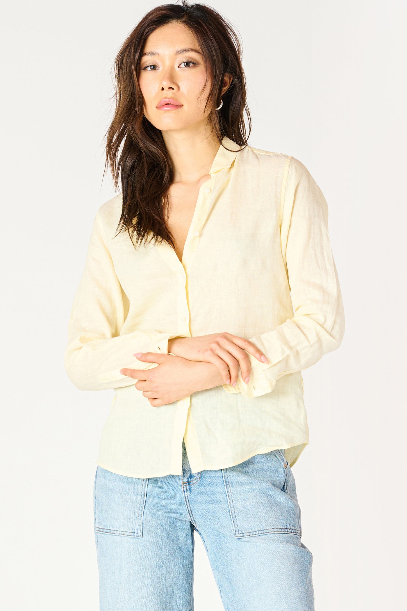 Long Sleeve Button Up Blouse