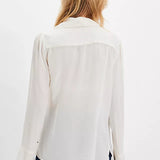 Melrose Button-Down Top - Whisper White