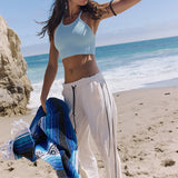 Down Low Track Pant - Ivory Combo