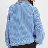 Frankie Cable Knit Sweater - Della Robbia Blue