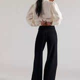 We The Free Kellee High-Rise Palazzo Jeans - Black