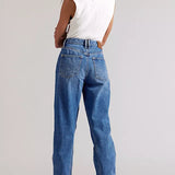 We The Free Stick Around Mid-Rise Straight Curve Jeans