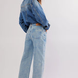 Deep Trance Dropped Boyfriend Jeans