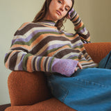 Multicolor Mohair Blend Sweater - Green