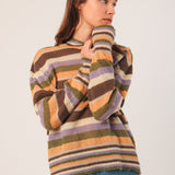 Multicolor Mohair Blend Sweater - Green