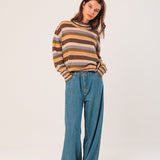 Multicolor Mohair Blend Sweater - Green