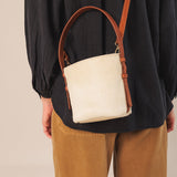 White Calf Hair Leather Purse