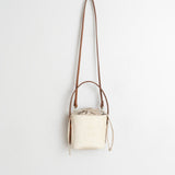 White Calf Hair Leather Purse
