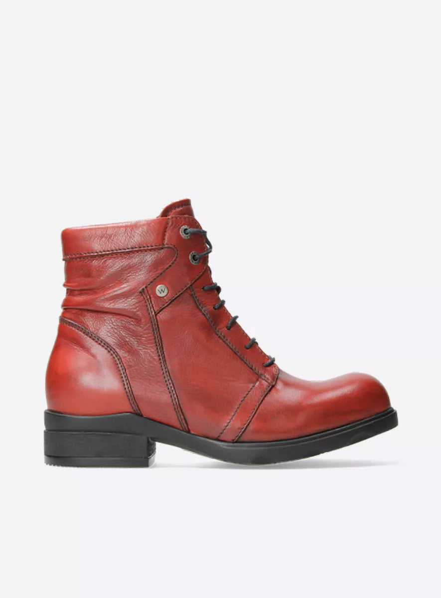 Leather Lace Up Boot